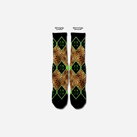 M.O.M. Leopard Diamond Socks