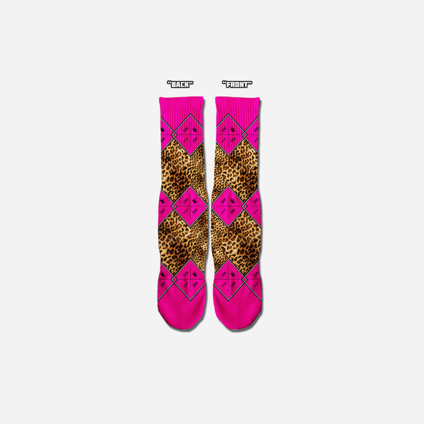 M.O.M. Leopard Diamond Socks