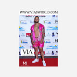 Silk Shorts/Button Up Set