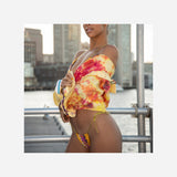 Yellow Tie Dye Button Up Shirt