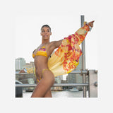 Yellow Tie Dye Button Up Shirt